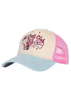 Бейсболка Queen Queen Trucker Hot Cats Club, экрю