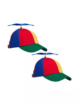 Бейсболка relaxdays 2 x Propeller Mtze, красочный