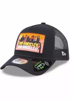 Бейсболка REPREVE AFRAME TRUCKER LOS ANGELES PLATE New Era, цвет navy