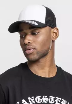 Бейсболка RETRO TRUCKER Flexfit, цвет black/white