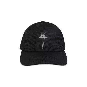 Бейсболка Rick Owens x Champion Mesh Baseball Cap, черный