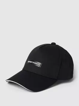 Бейсболка с этикеткой Emporio Armani, черный