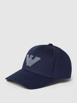 Бейсболка с этикеткой Emporio Armani, темно-синий
