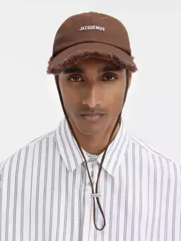 Бейсболка с бахромой Ла Каскетта Артишо Jacquemus, коричневый