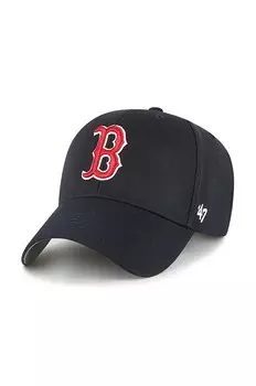 Бейсболка с добавлением хлопка MLB Boston Red Sox 47 brand, темно-синий