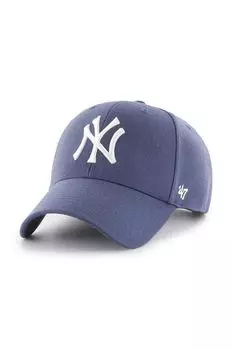 Бейсболка с добавлением хлопка MLB New York Yankees 47brand, фиолетовый