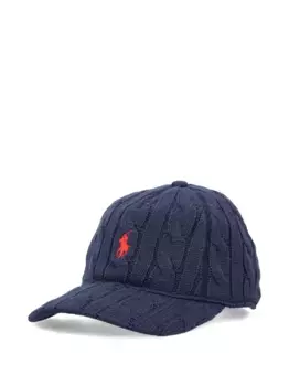 Бейсболка с косой вязкой POLO RALPH LAUREN, синий