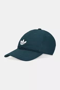 Бейсболка с козырьком хлопковая Baseball Cap AC Adidas Originals, зеленый