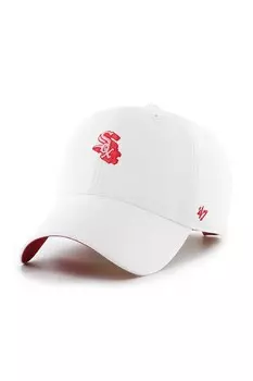Бейсболка с козырьком хлопковая MLB Chicago White Sox 47 Brand, белый