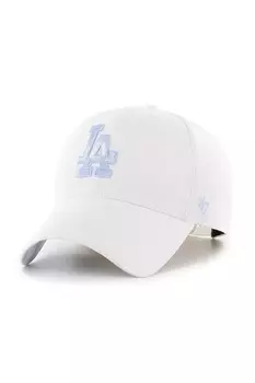 Бейсболка с козырьком хлопковая MLB LA Dodgers 47 Brand, белый