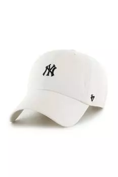 Бейсболка с козырьком хлопковая MLB New York Yankees 47 Brand, бежевый