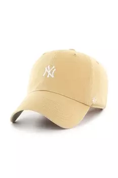 Бейсболка с козырьком хлопковая MLB New York Yankees 47 Brand, желтый