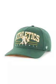 Бейсболка с козырьком хлопковая MLB Oakland Athletics 47 Brand, зеленый