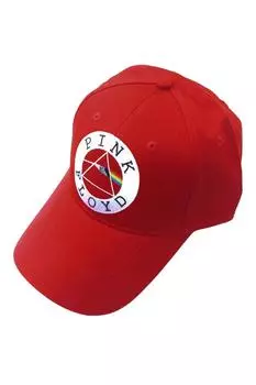 Бейсболка с круглым логотипом Pink Floyd, красный