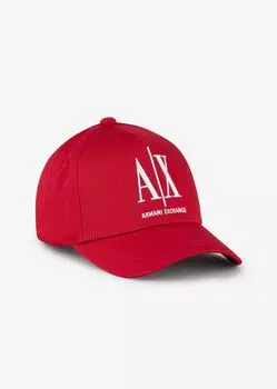 Бейсболка с логотипом Armani Exchange, красный