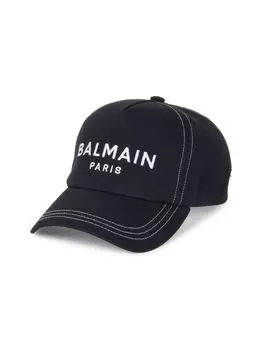 Бейсболка с логотипом Balmain, синий
