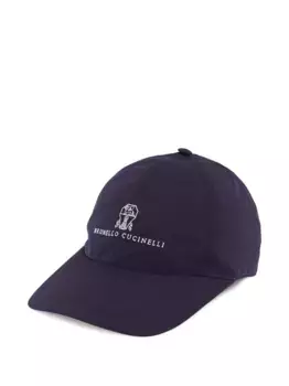 Бейсболка с логотипом Brunello Cucinelli, синий