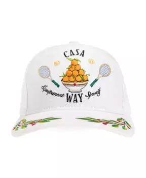 Бейсболка с логотипом Casablanca, белый