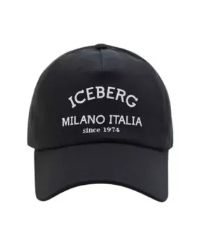 Бейсболка с логотипом Iceberg, черный