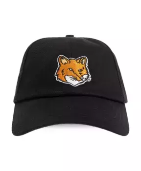 Бейсболка с логотипом Maison Kitsun, черный