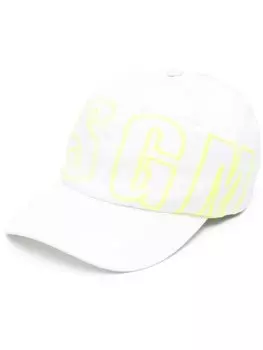 Бейсболка с логотипом MSGM, белый