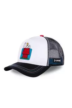 Бейсболка с логотипом Peanuts Capslab, белый