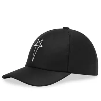 Бейсболка с логотипом Pentagram Rick Owens Drkshdw, черный