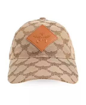 Бейсболка с монограммой Mcm, бежевый