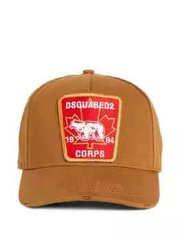 Бейсболка с нашивкой Canadian DSQUARED2, коричневый