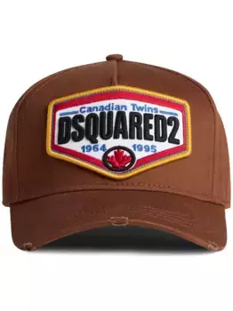 Бейсболка с нашивкой-логотипом DSQUARED2, коричневый