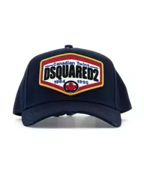 Бейсболка с нашивкой логотипом Dsquared2, синий