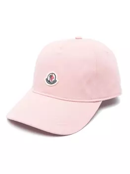 Бейсболка с нашивкой-логотипом Moncler, розовый
