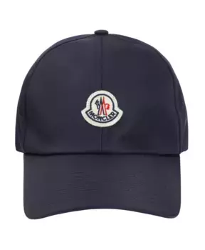 Бейсболка с нашивкой логотипом Moncler, синий