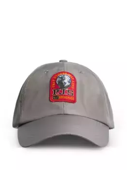 Бейсболка с нашивкой-логотипом Parajumpers, серый