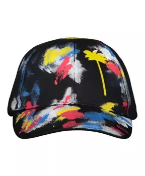 Бейсболка с принтом Palm Angels, черный