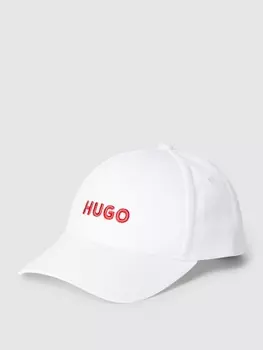Бейсболка с пришитой этикеткой HUGO, белый
