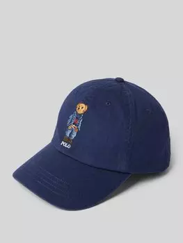 Бейсболка с рисунком и вышитой этикеткой Polo Ralph Lauren, темно-синий