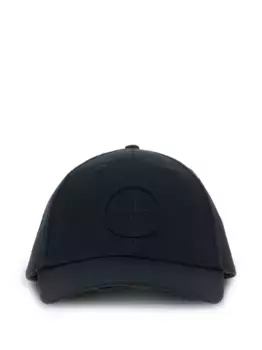 Бейсболка с тисненым логотипом Stone Island, синий