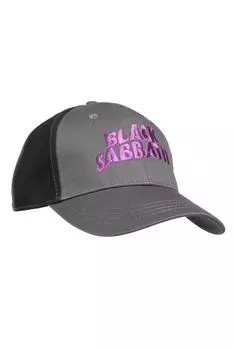 Бейсболка с волнистым логотипом Black Sabbath, черный