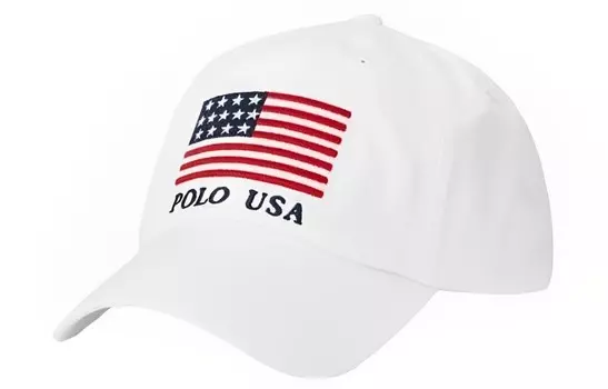 Бейсболка с вышитым флагом Polo Ralph Lauren