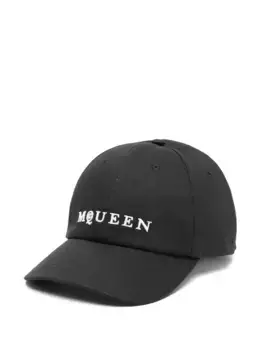 Бейсболка с вышитым логотипом Alexander McQueen, черный