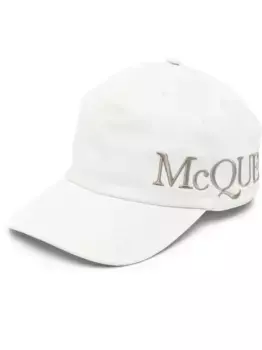 Бейсболка с вышитым логотипом Alexander McQueen, зеленый