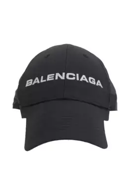 Бейсболка с вышитым логотипом BALENCIAGA, черный