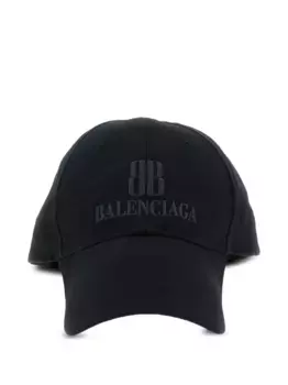 Бейсболка с вышитым логотипом BALENCIAGA, черный