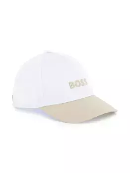 Бейсболка с вышитым логотипом BOSS Kidswear, белый