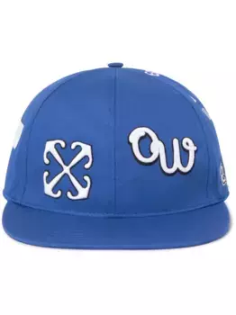 Бейсболка с вышитым логотипом Boxy Arrow OFF-WHITE, синий