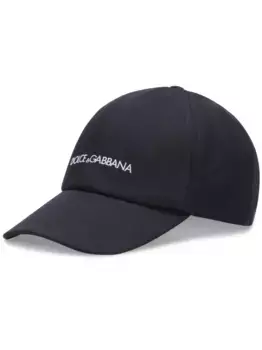 Бейсболка с вышитым логотипом DOLCE & GABBANA, синий