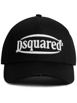Бейсболка с вышитым логотипом DSQUARED2, черный