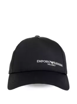 Бейсболка с вышитым логотипом EMPORIO ARMANI, черный