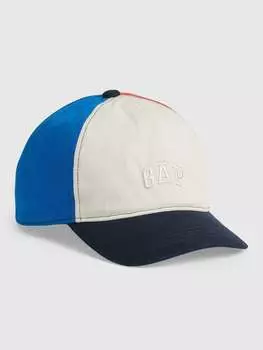 Бейсболка с вышитым логотипом Gap, цвет white/light blue